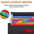 thumbnail image 5 of ZOUYUE 12 Pockets Expanding File Folder,Black Desktop Accordion Folders Document Storage Organizer with Expandable Cover (A4/Letter Size), 5 of 8