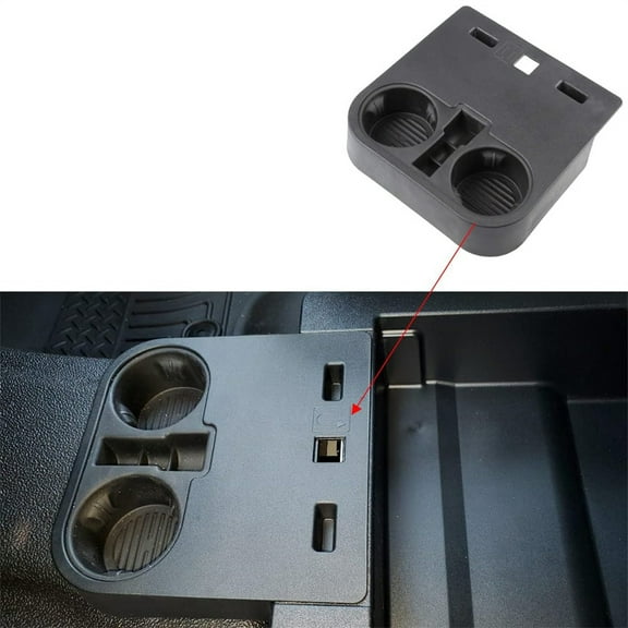 Acaige Front Center Console Cup Holder Fit For Ford F150 15-20/F-250 F-350 F-450 17-22