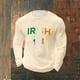 thumbnail image 4 of Ceisia Men Fashionable Casual Loose Elastic Long Sleeve Round Neck St Gift Patrick's Day Lucky Graphic Print T shirt for Daily Fit, 4 of 5