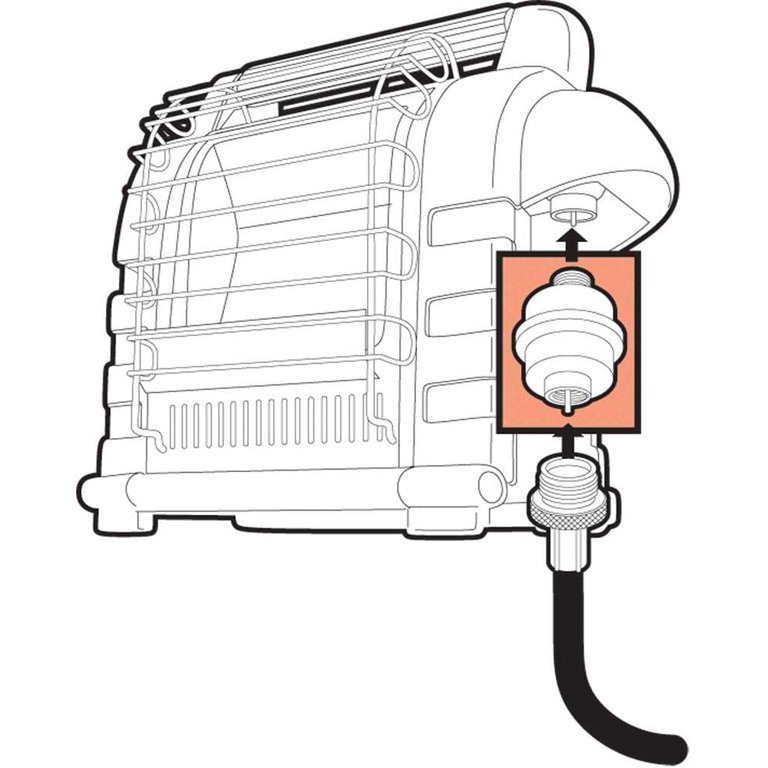Mr. Heater Buddy Galvanized Aluminum Fuel Filter F276163 - Walmart.com