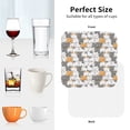 thumbnail image 5 of Leather Coasters with Heat-resistant for Drinks, Cartoon Lines Funny Cute Cat Cup Coasters Cup Pad Mat for Tabletop Protection, Coffee Table, Office Desk and Housewarming Gift, 5 of 5