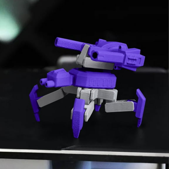 T13 3d Action Figure Set, 3d Printed Multi-Jointed Movable Action Figures, Articulated T13 Desktop Decoration,accessories Best Birthday Festival Gift Purple
