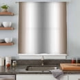 thumbnail image 5 of Brown Grey Sheer Curtains 45 Inches Long, Gray Farmhouse Modern Rustic Light Filering Curtains, Breathable Simi Curtain Privacy Drapes for Kitchen Bathroom Lightweight Small Window Treatment, 5 of 9