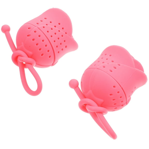2 Pcs Rose Tea Maker Strainer Silicone Tea Infuser Loose Tea Steeper Tea Infuser Tea Leaf Filter