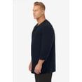 thumbnail image 3 of KingSize Men's Big & Tall Gauze Lace-Up Shirt, 3 of 6