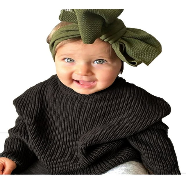 MesaSe Nouveau-Né Garçon Fille Câble Tricot Pull Pull Enfant Enfant à Manches Longues Col Rond Pull Top