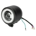 thumbnail image 4 of LED Headlight with High Beam Low Beam Angel Eye Design, Fits Most Motorcycle Cruiser Choppers Bobber Cafe Racer, 4 of 7