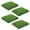 Green, variant on Lynono 4Pcs Realistic Grass Turf Tile Interlocking Square Artificial Grass Mat Flooring Decoration Pad for Garden Indoor Outdoor