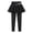 Black, variant on Huanglei Girls' Sports Pants For Kids | Stretch Knit Joggers For And Summer Activity Leggings With Skirt Overlay For Girls ï¼Back To Skirted Leggings /Size 5-6 Years(Black)