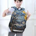 thumbnail image 6 of FORMRS Unisex School Backpack 17" Student Travel Bag with Laptop Compartment, Swirling Starry Sky, 6 of 7