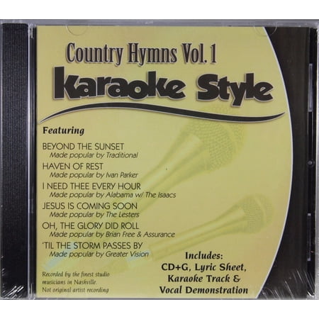 Country Hymns Volume 1 Daywind Christian Karaoke Style NEW CD+G 6 Songs