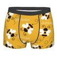 thumbnail image 5 of Uemuo Cute Bee Butterfly Yelllow Pattern Men's Boxer Briefs,Trunk Anti-Chafing,Comfortable, Durable, and Stylish Underwear-XX-Large, 5 of 9