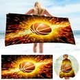 thumbnail image 2 of Guanhe Microfiber Beach Towel 30''x60'' Basketball Soccer Prints Lightweight Summer Towels for Swimming Pool(Sports Series), 2 of 9