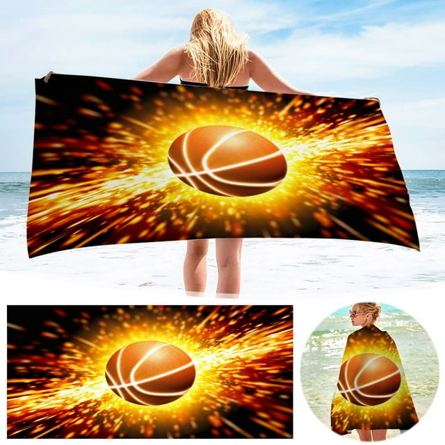LSLJS Beach Towel Été Essentials Plage Microfibre Beach Towel Super Léger Coloré Bain Serviette Sable Couverture Plage Serviette Multifonctions pour Voyage Piscine 30 X 60 Pouces Beach Towel