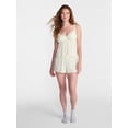 thumbnail image 2 of No Boundaries Woven Cami Top and Shorts Sleep Set, 2-Piece, Women's XS-XXL, 2 of 5