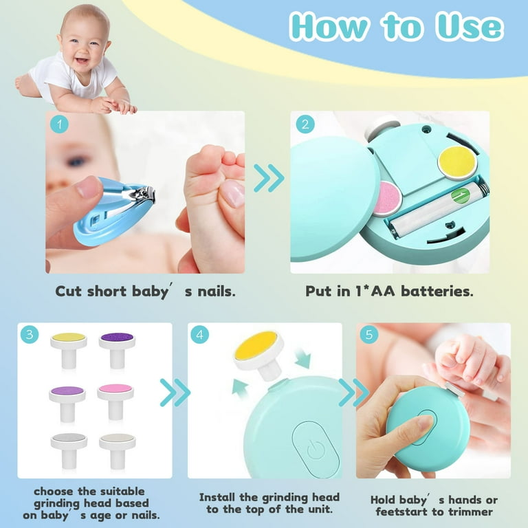 Baby Nail Trimmer Electric, Baby Fingernail Clippers Polish