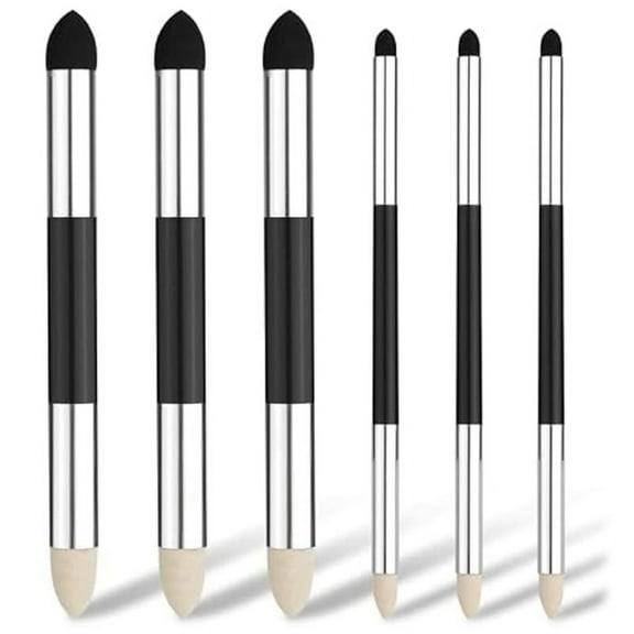 6Pcs Artist Blending Sponge Pen,Double-Headed Stump Pencil Sketch Brush Drawing Foam Blender Stick Tool