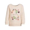 thumbnail image 3 of Garanimals Toddler Girl Long Sleeve Graphic Fleece Sweatshirt, Sizes 2T-5T, 3 of 6