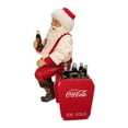 thumbnail image 3 of Kurt Adler Fabriché Coca-Cola Santa On Cooler Christmas Table Piece, 10.5", 3 of 4