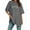 Grey, variant on Women's Oversized T Shirts V Neck Striped Tees Summer Half Sleeve Casual Comfy Cozy Tunic Tops Plus Size Womens Long Sleeve Spandex T Shirt Short Sleeve Scrub Jackets Women Casual Short