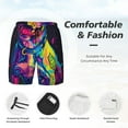 thumbnail image 3 of Naloa Neon Pop Art Pitbull Print Men Swim Trunks with Compression Liner ,Board Shorts,Men's Swim Shorts with Drawstring and Elastic Waistband-X-Large, 3 of 6