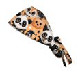 thumbnail image 4 of Halloween Scrub Caps Women Nursing Hats with Adjustable Tie Back Working Cap Bouffant Scrub Hats for Women Men, 4 of 6
