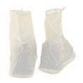 thumbnail image 3 of 1 Par Reutilizable Botas De Calzado De Arranque A Prueba De Agua Resistente Al Agua Cremallera Protector Para Hombres Mujeres Beige-S Macarena Zapatos protectores impermeables, 3 of 8