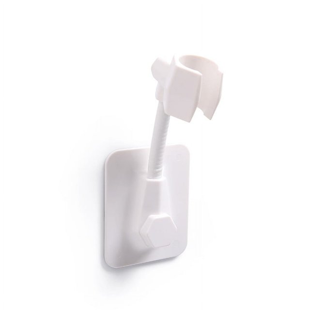 Soportes de ducha blancos, 2 uds., baratos, montados en la pared, pared de la Ducha, ajustables, impermeables, resistentes, accesorios de baño