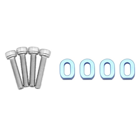 

4Pc for Aluminum Motor Mount Washers Shims & Stainless Steel Screws for RC CAR Part 1/5 Traxxas 8S 77086-4 B