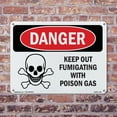 thumbnail image 5 of Keep Out Fumigating With Poison Gas OSHA Danger Aluminum Sign 24 Inch x 18 Inch - 5 Pack, 5 of 8