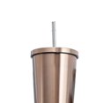 thumbnail image 4 of Taza moderna de 500ml perfecl con paja de acero inoxidable Aislada Dorado, 4 of 8