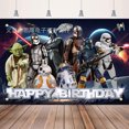 thumbnail image 3 of Baby Yoda Birthday Party Supplies,Cartoons Theme Party Decoration Set, 3 of 4