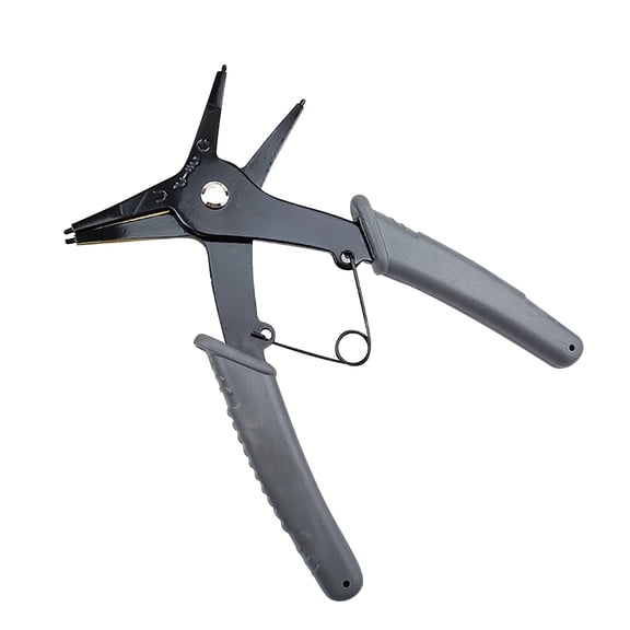 2-in-1 Snap Ring Pliers - Heavy-Duty External & Internal Circlip Pliers for Automotive, Bicycle, Machinery, and Plumbing Repairs with Ergonomic PVC Handles