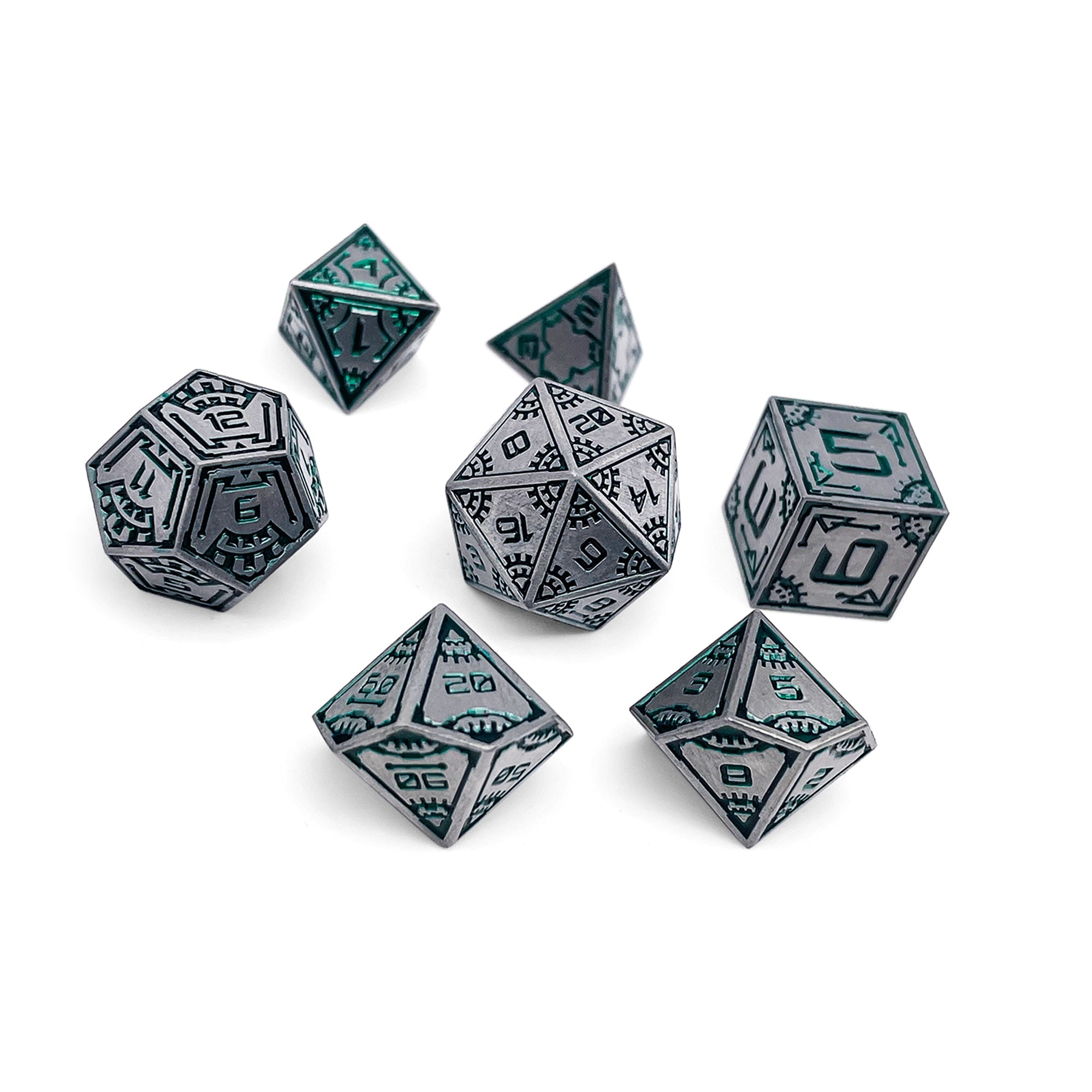 DnD Dice |  Tractor Beam - Space Dice 7 Piece RPG Set | Norse Foundry