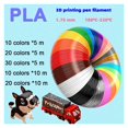 thumbnail image 2 of Use For 3D Printing Pen 200 Meters 20 Colors 1.75MM PLA Filament, Threads Plastic 3 D Printer Materials For Kid Ding Toys ,Easy to Use, 2 of 6