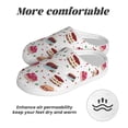 thumbnail image 6 of Haiem Birthday Cake Print Women's Fuzzy Memory Foam House Slipper Cozy Home Footwear Non-slip Winter Slippers-35/36, 6 of 7