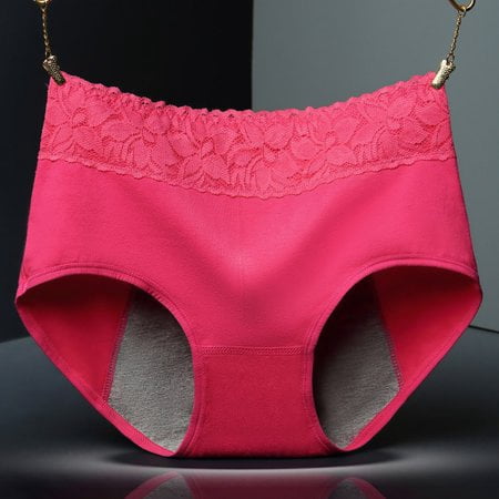 HESHENG Women Menstrual Period Panties Seamless Physiological Leakproof Underwear 2Pack