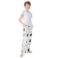 thumbnail image 3 of FORMRS Kids Pajama Pants with Pockets Size 6-8Y Boys Lounge Sleep Bottoms, Halloween Ghost, 3 of 8