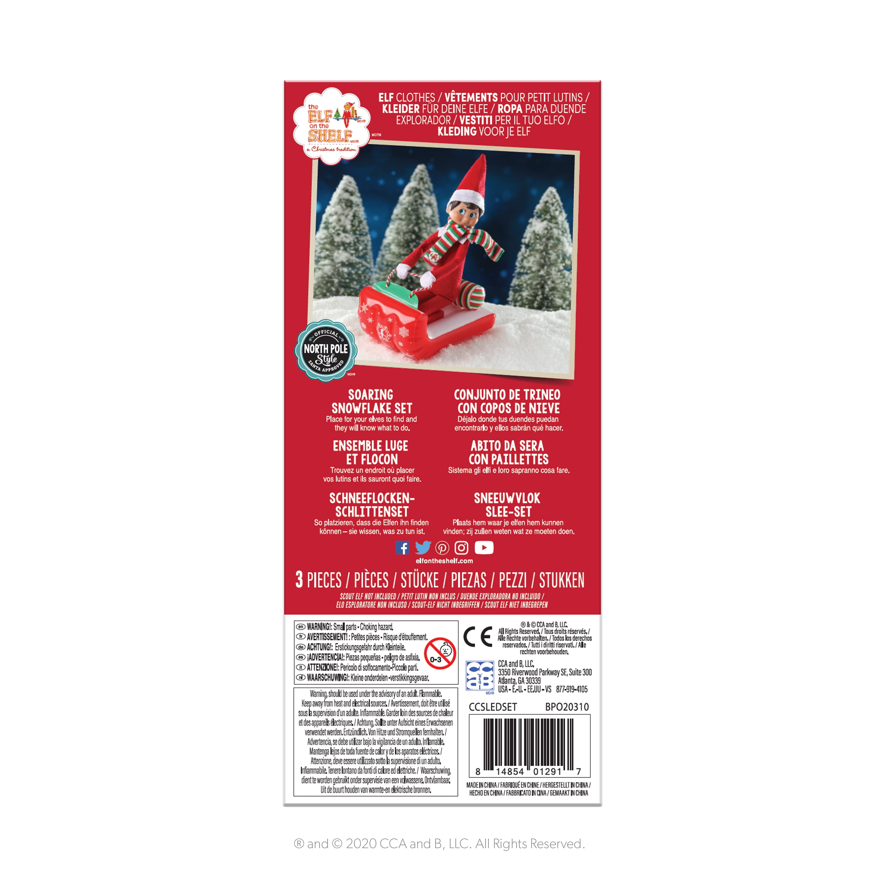 The Elf On The Shelf Claus Couture Soaring Snowflake Set Walmart Com Walmart Com