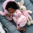 Lifelike Reborn Baby Dolls Black -17Inch Baby-Soft Body & Curls