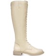thumbnail image 2 of Sam Edelman Womens Nance Leather Tall Knee-High Boots Ivory 7.5 Medium (B,M), 2 of 3