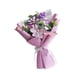 thumbnail image 5 of Ramo de flores de ganchillo de 17,7 pulgadas, tejido a mano, bendición eterna Púrpura, 5 of 9