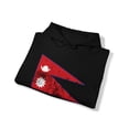 thumbnail image 4 of Nepal Nepali Nepalese Pride Flag Hoodie, Gifts, Hooded Sweatshirt, 4 of 4