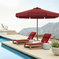 thumbnail image 6 of ABCCANOPY 9ft Outdoor Market Hand Push Patio Umbrella With Hanging Edge,12+Colors, Burgundy, 6 of 8