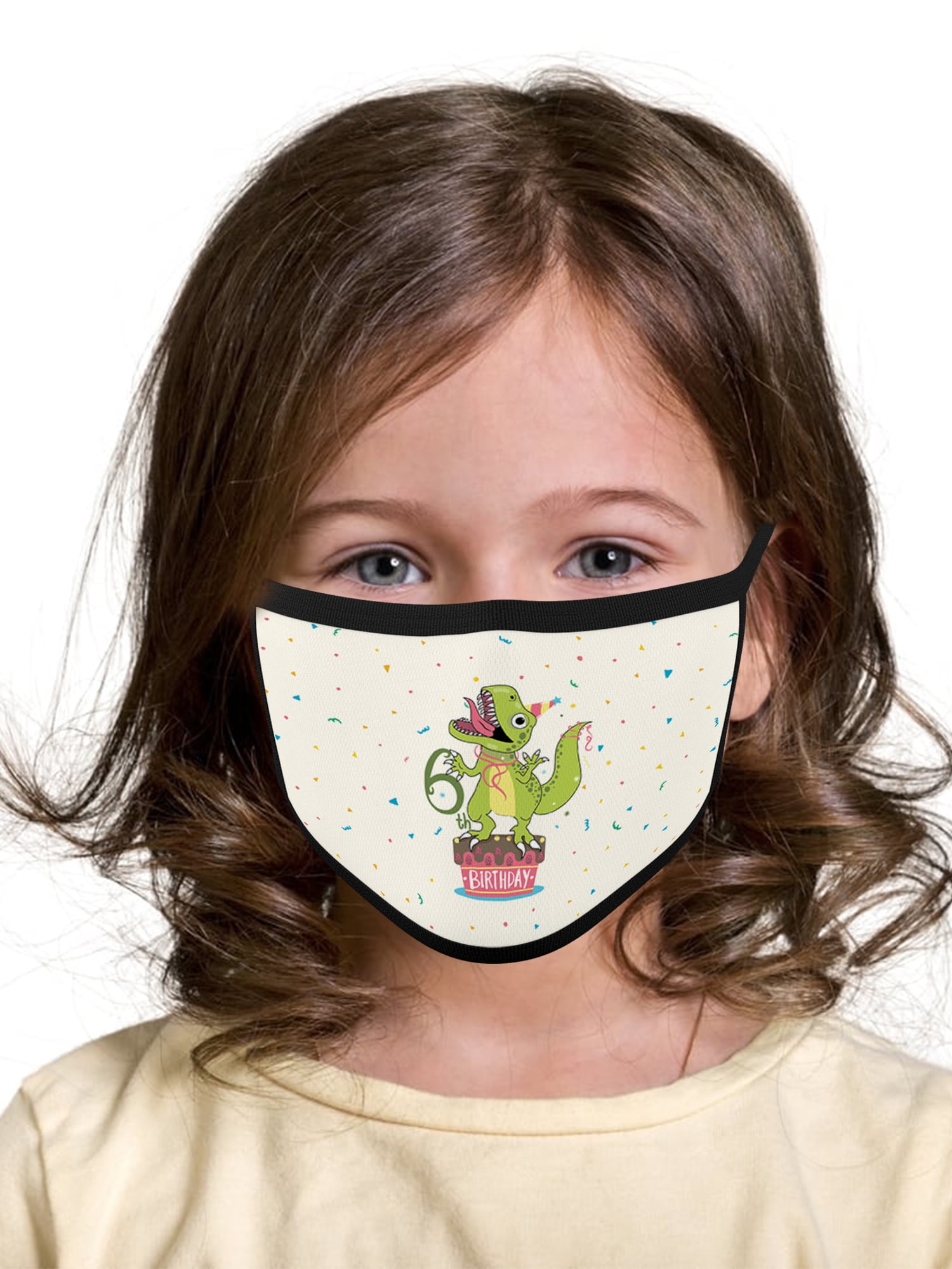 Awkward Styles Trex Birthday Face Mask Cute Kids Gifts for 6th