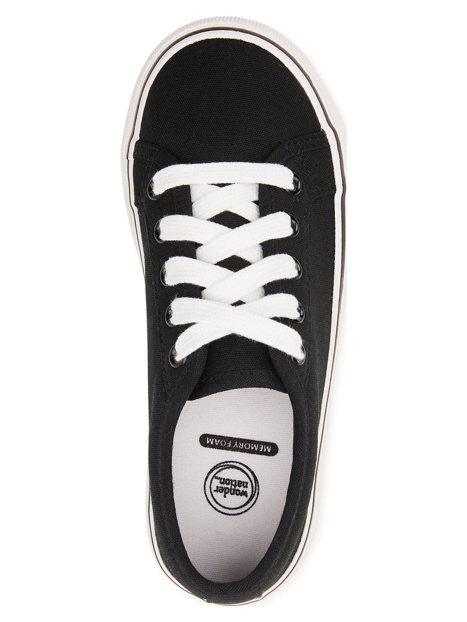 Wonder Nation Girls Canvas Skate Sneakers photo 3