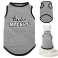 thumbnail image 4 of Dog Clothes, Mini Puppy Pullover Vest Cotton Breathable Cat  For Indoors For Small And Medium-sized Dogs For Outdoors Gray, 4 of 8