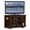 Chocolate Cherry, variant on Bowery Hill 46" Corner TV Stand with Bookcases in White
