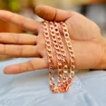 thumbnail image 2 of 100% Solid Pure Copper Rope Chain Designer Link Chain Necklace Jewelry Size 20 inch, 2 of 4