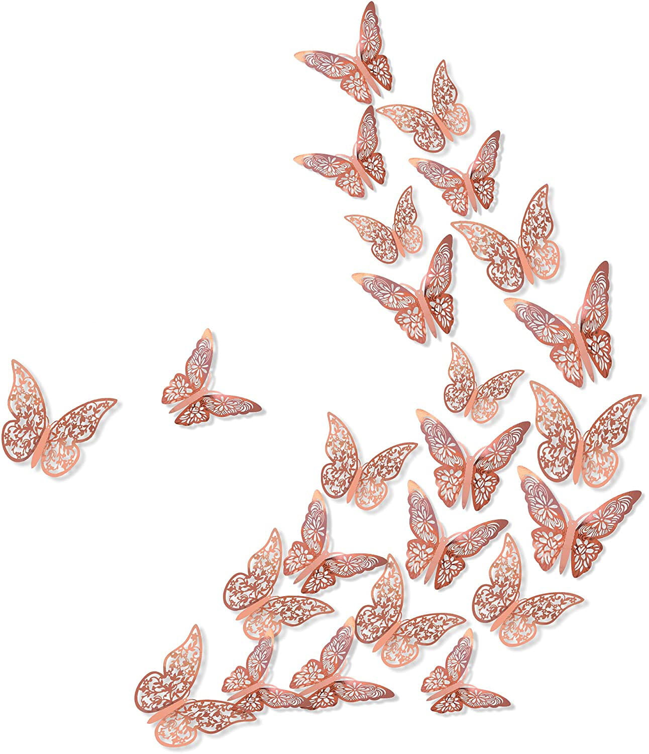 36 ensembles d'autocollants muraux de décoration de papillon 